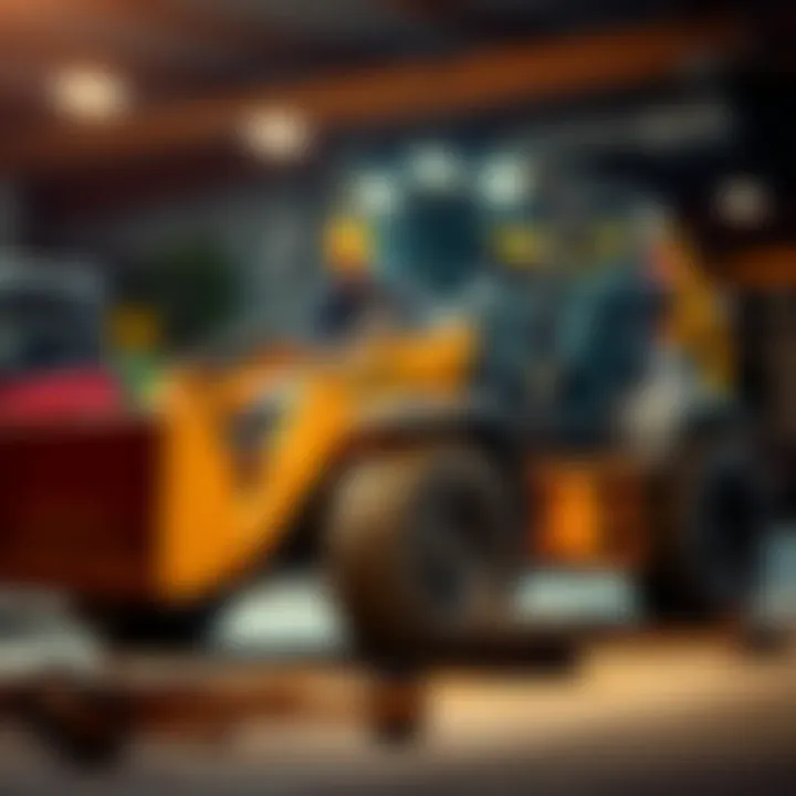 Ryan the mechanic expertly repairs a loader using side-by-side vehicle parts, showcasing his ingenuity and skill.