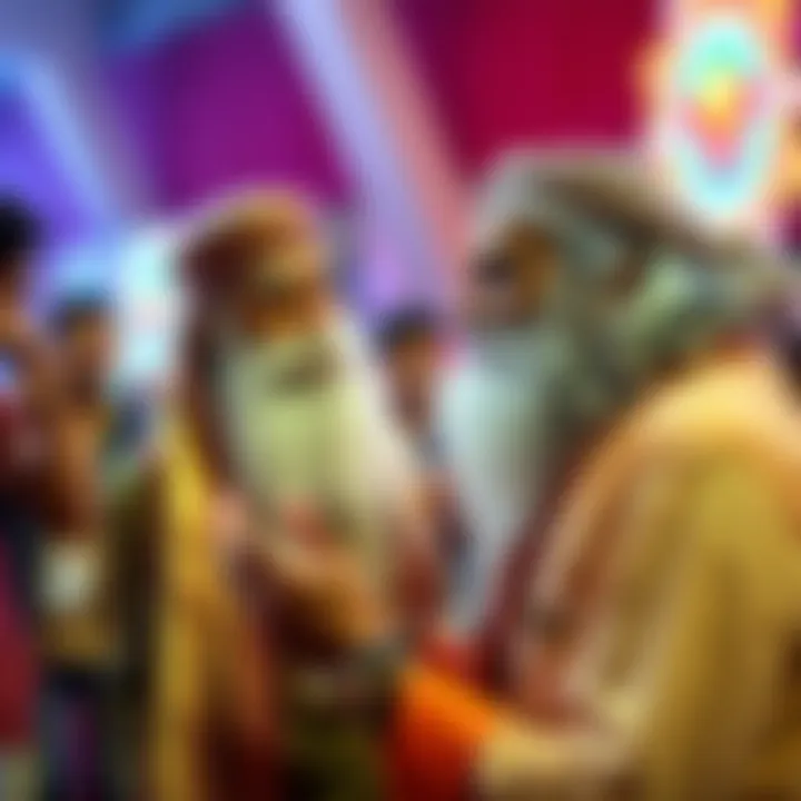 Sadhguru engages with fans, showcasing his fluent Hindi skills during an event