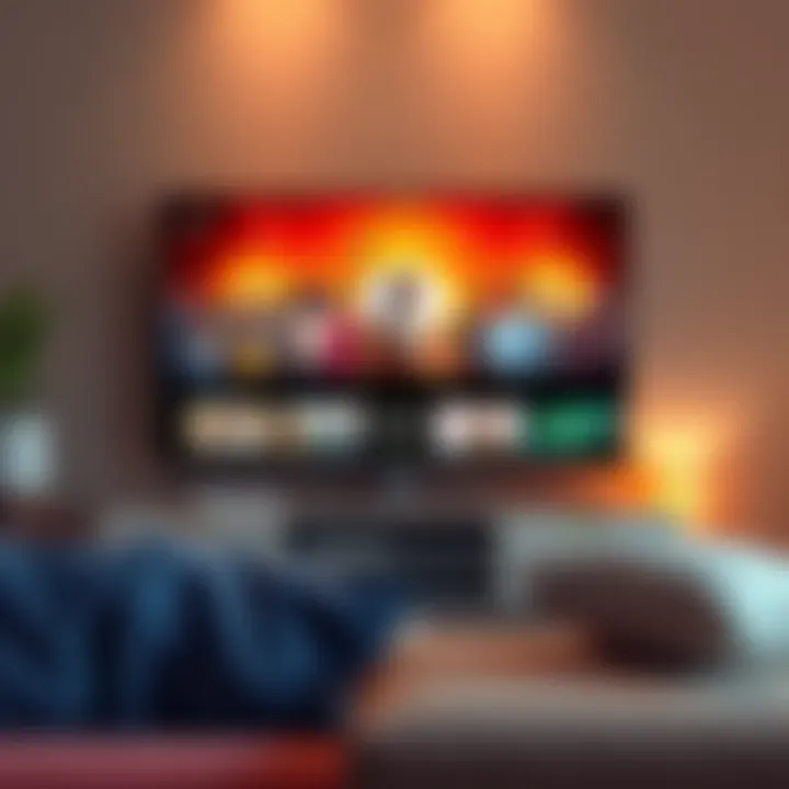 A collection of recommended shows on Sadhguru Exclusive that inspire and transform lives, displayed on a screen with a cozy setting.