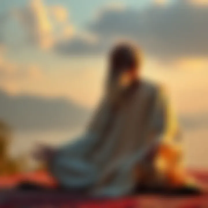 Sadhguru Teaching Meditation A person meditating in a serene setting, embodying Sadhguru's teachings on leaving the body at will.