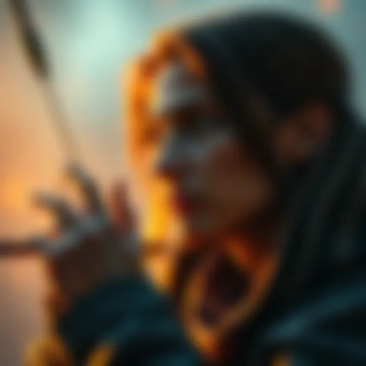 A Sagittarius person deep in thought, looking at a wedding ring, symbolizing their hesitation about marriage and desire for freedom.