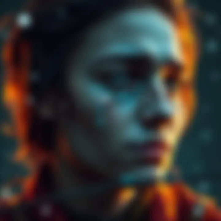 Sagittarius Crying A Sagittarius person with tears in their eyes, surrounded by stars, reflecting their emotional depth and unique approach to feelings.