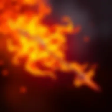 A vibrant representation of the Sagittarius fire sign, showcasing its warmth and energy with bright colors and flames, symbolizing passion and enthusiasm.