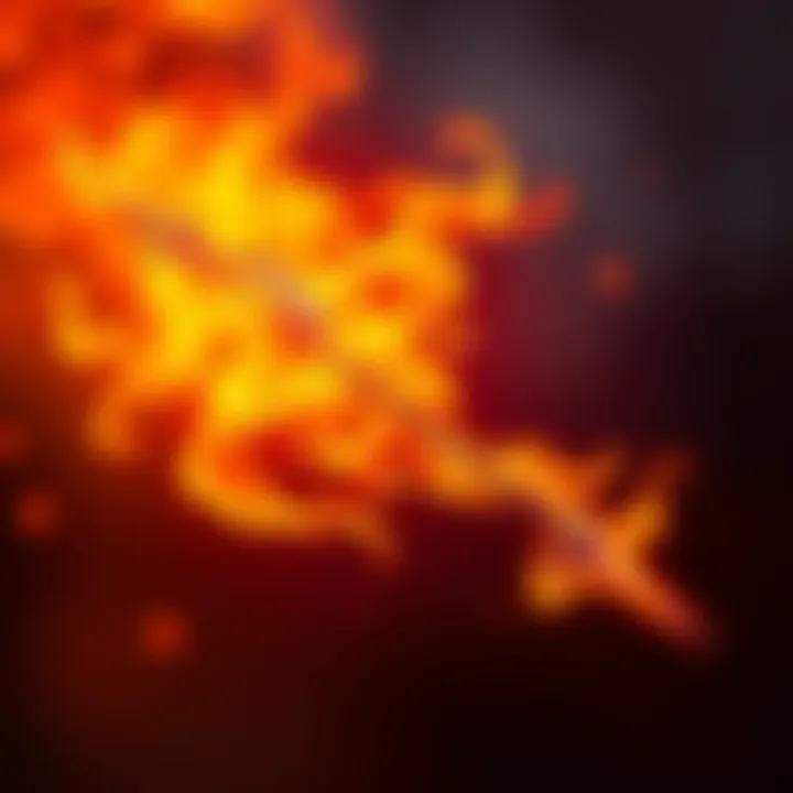 A vibrant representation of the Sagittarius fire sign, showcasing its warmth and energy with bright colors and flames, symbolizing passion and enthusiasm.