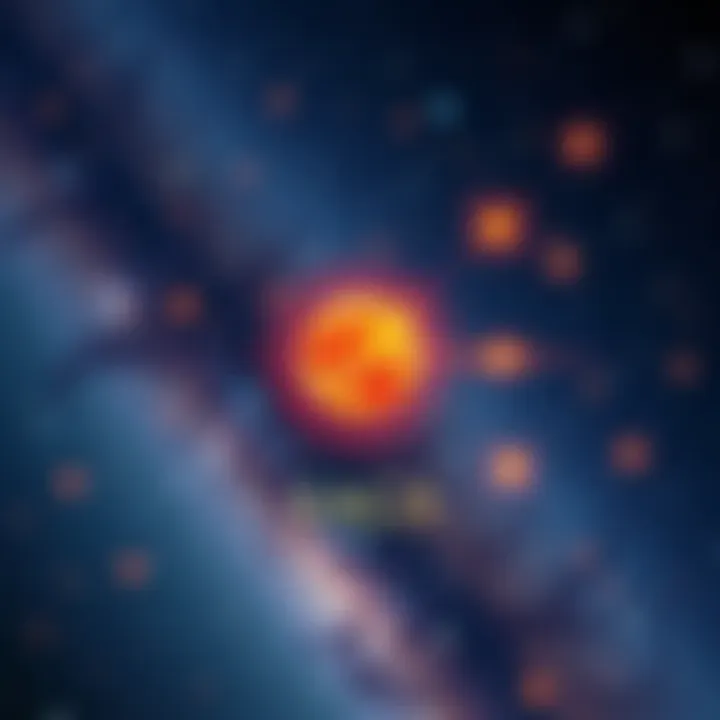 A glowing Sagittarius symbol surrounded by stars and a night sky, reflecting the experiences of Sagittarians during 2020