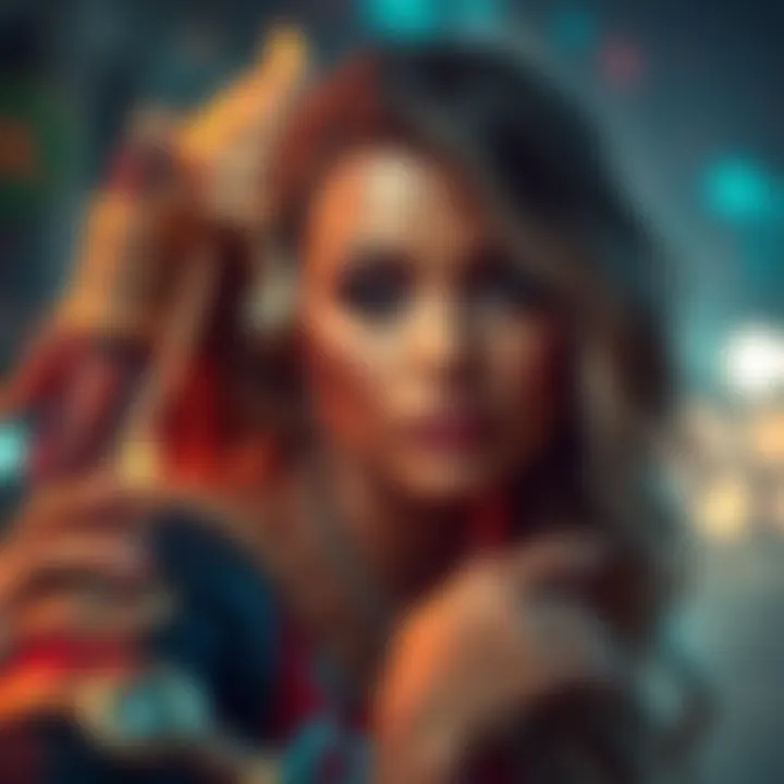 Collage of Sagittarius women like Nicki Minaj and Taylor Swift reflecting on challenges in their careers