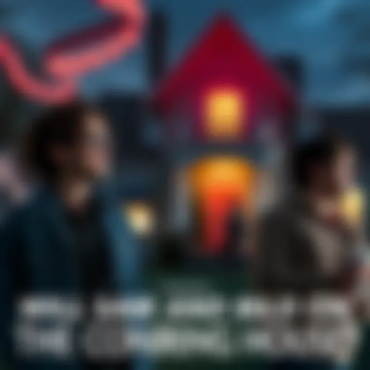 Sam and Colby Considering The Conjuring House Sam and Colby looking at The Conjuring House with excitement, discussing their potential bid for it.