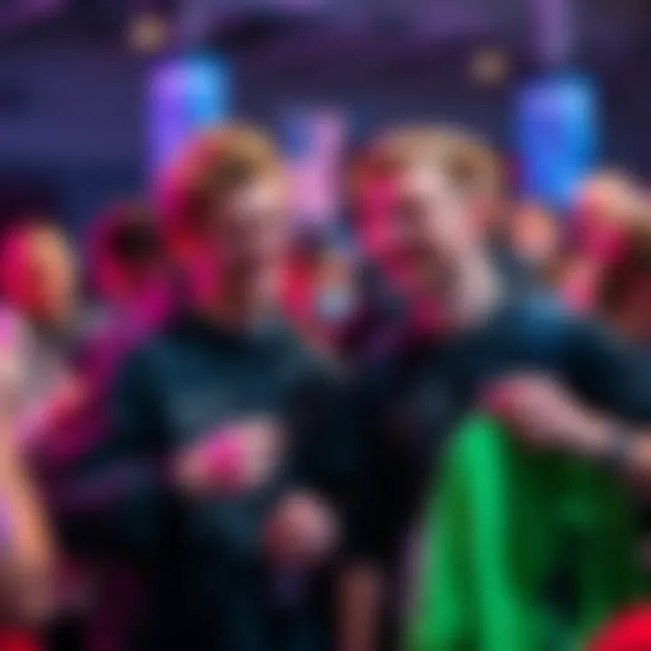 Sam and Colby with their fans Sam and Colby interacting with fans at an event, showcasing their merchandise while some people express mixed feelings about their content.