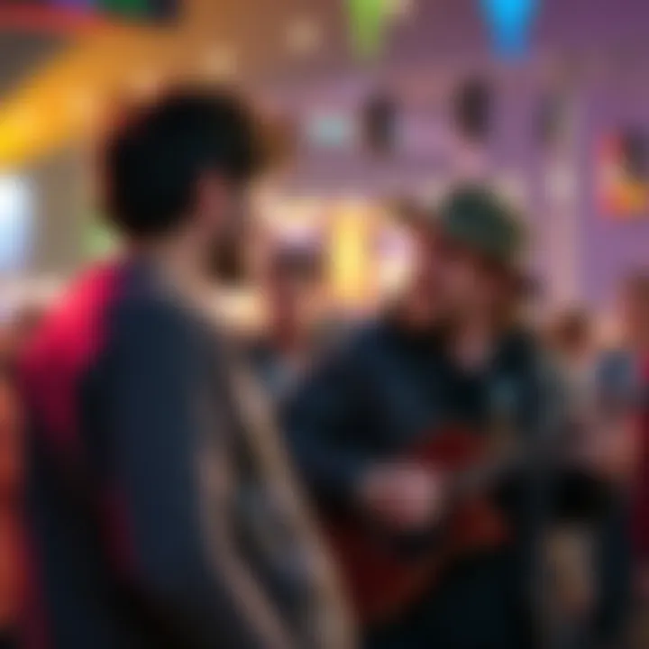 Fans discussing their favorite music artists related to Sam and Colby