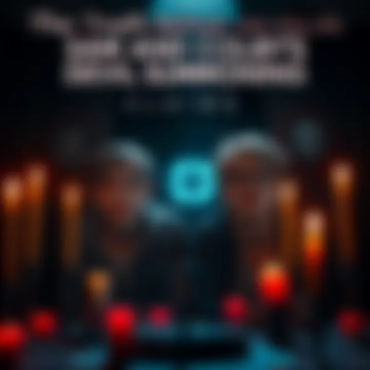 Sam and Colby appearing in a dimly lit room, surrounded by candles and strange symbols, looking anxious.