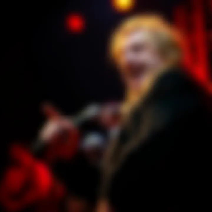 Sam Kinison's Last Words Sam Kinison speaking passionately on stage during his final performance