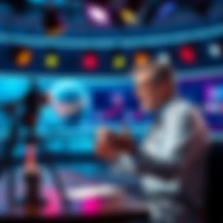 Dr. Sam Parnia discussing consciousness in a studio setting during an interview