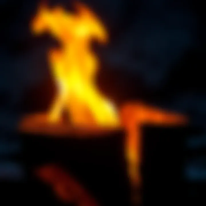 A Sandlewood log with a flickering flame that is struggling to ignite, symbolizing its failure to light up properly.