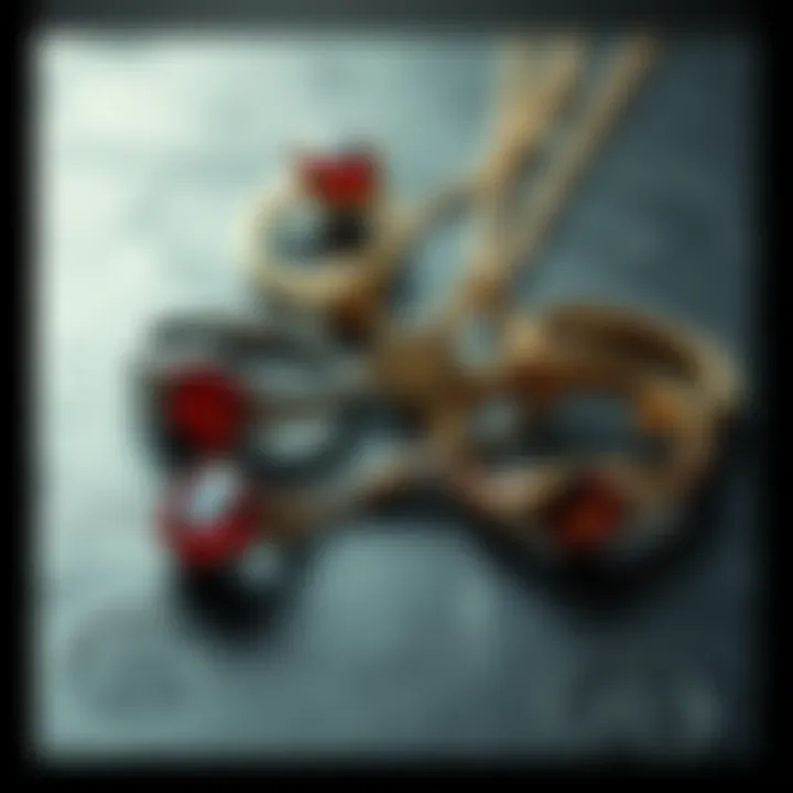 A selection of stylish satanist jewelry showcasing subtle designs