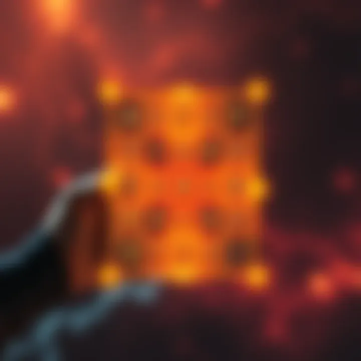 A visual representation of the Sator Square, featuring its unique palindrome structure with symbols and letters arranged in a grid pattern. It showcases connections to ancient Mithraic traditions and geometric shapes like hypercube.