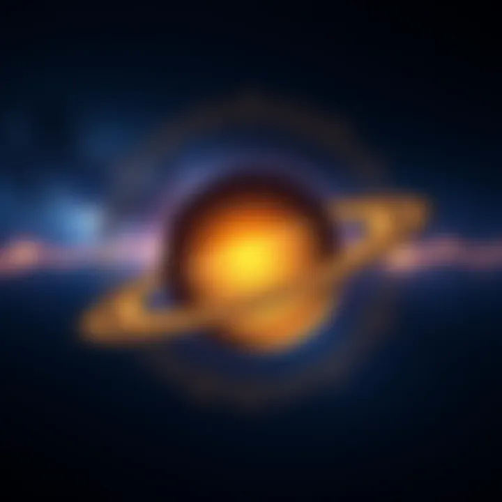The cosmic alignment of Saturn and Rahu in April 2026, symbolizing challenges for leaders and nations against a starry backdrop.