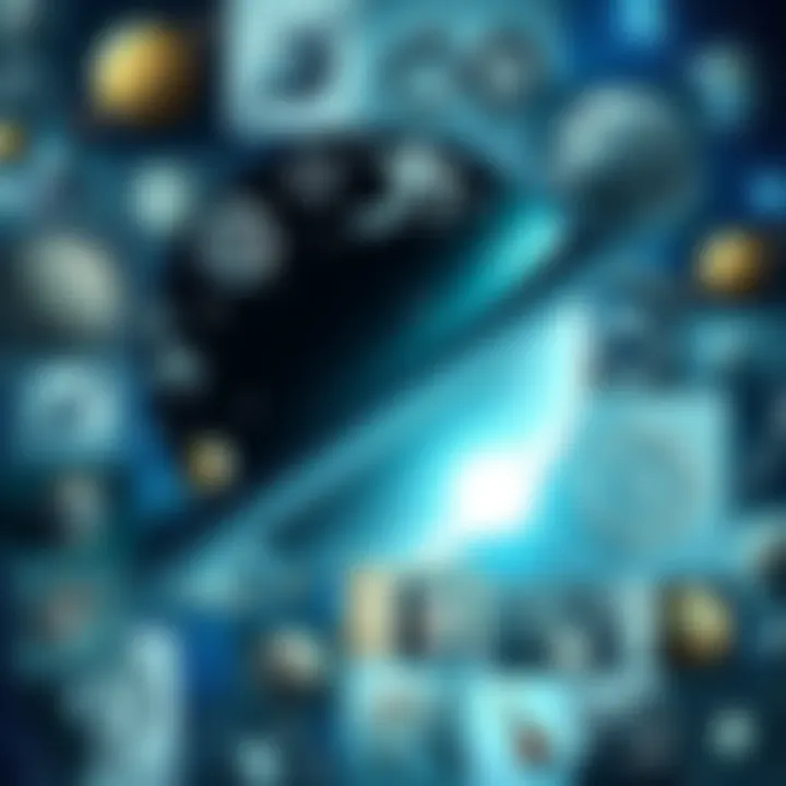 A collage showing different forms of Saturn symbolism in everyday objects and art.