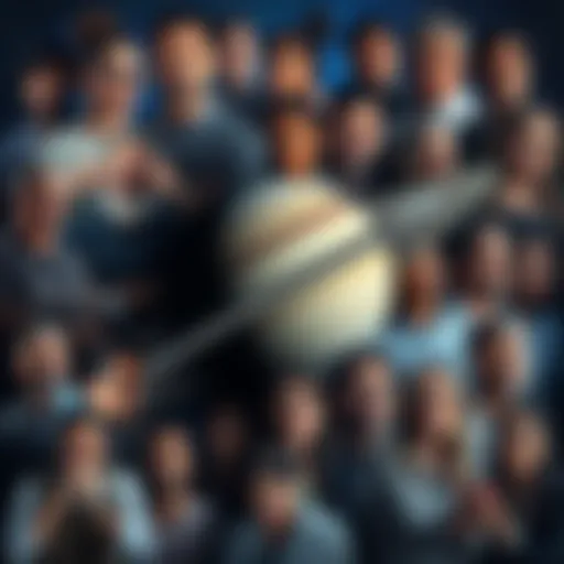 A collage showing diverse people sharing their experiences with delays associated with Saturn, each reflecting on positive and negative outcomes in their lives.