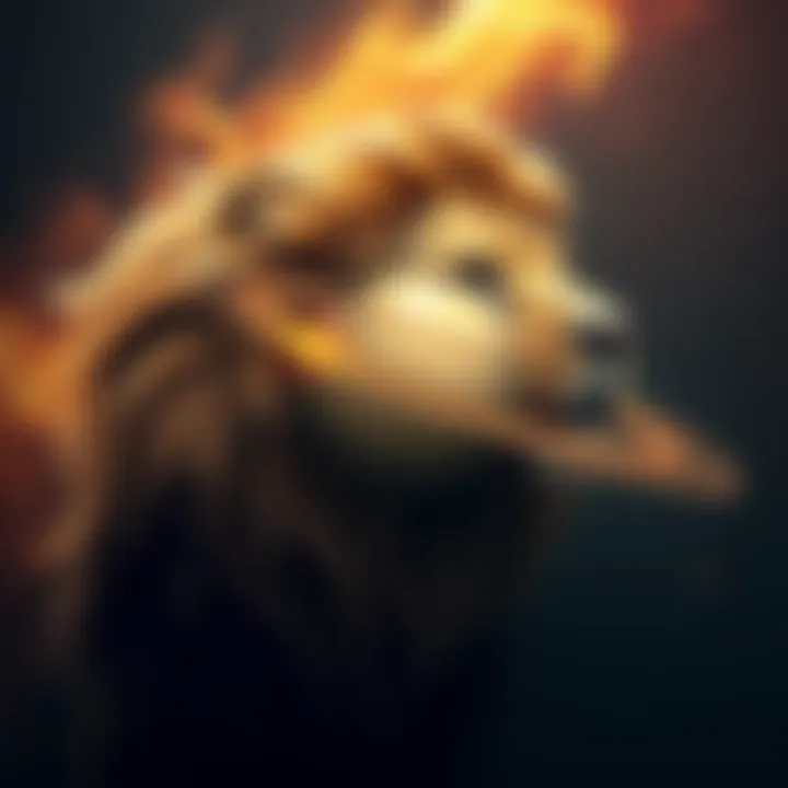 Saturn Symbol with Leo Lion A depiction of the Saturn symbol alongside a lion, representing the astrological placement of Saturn in Leo. The lion is bold and confident, contrasting with the structured Saturn symbol.