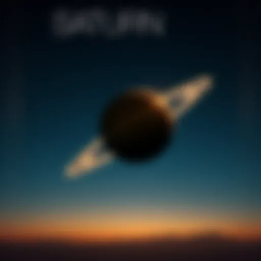 A bright Saturn shining in a starry night sky, symbolizing duty and endurance.