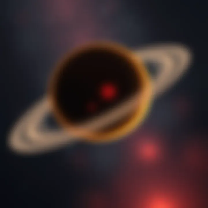 Saturn in Space A vibrant view of Saturn with its rings, showcasing its slow movement in the solar system.