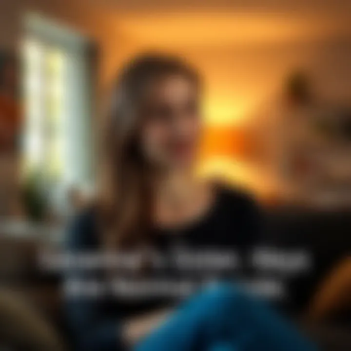 Savannah's sister speaking in a video A young woman with brown hair makes a statement in a well-lit room, expressing that they are normal people, while sitting casually on a couch.