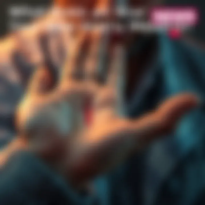 Person examining a scar on their palm A close-up of a hand with a scar on the palm, someone looking at it thoughtfully