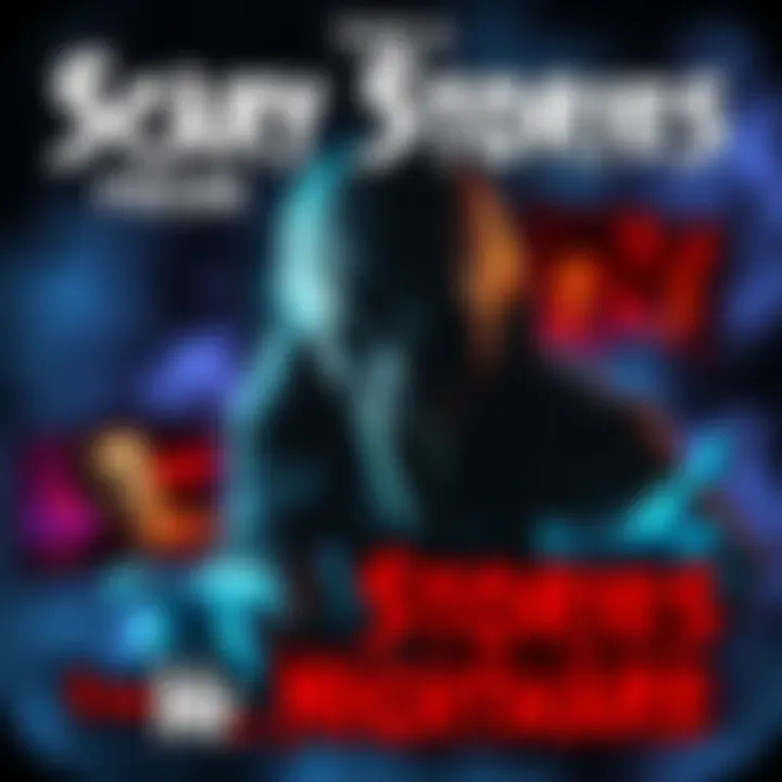 A collection of chilling horror story thumbnails from Mr. Nightmare's videos, featuring dark imagery and spooky visuals