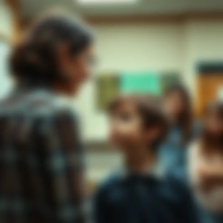 A tense moment in Adam Sandler's That's My Boy showing a young boy and an adult female teacher.