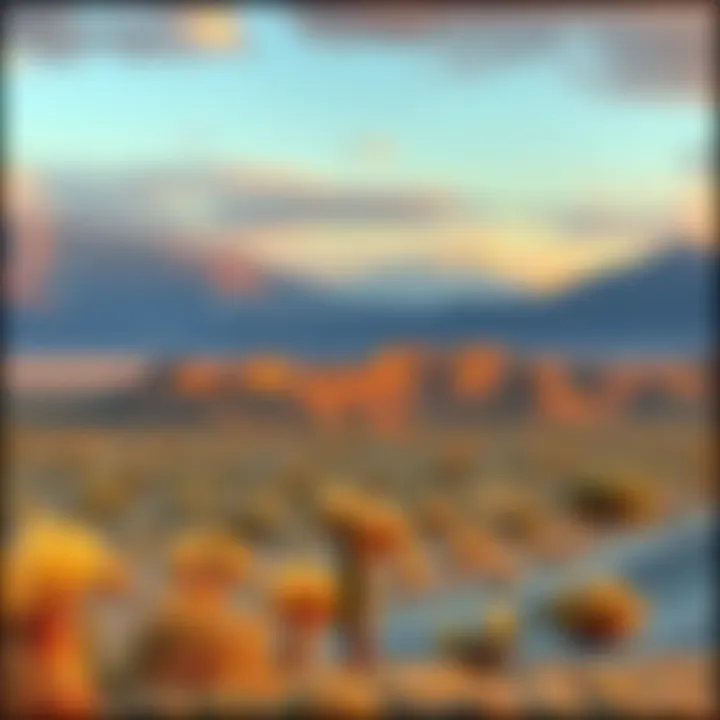 Scenic View of Pahrump A picturesque view of the desert landscape and mountains near Pahrump, showcasing the beauty of the Kingdom of Nye.