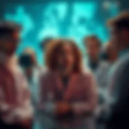 A group of worried scientists discussing mysterious disappearances and deaths among their peers.