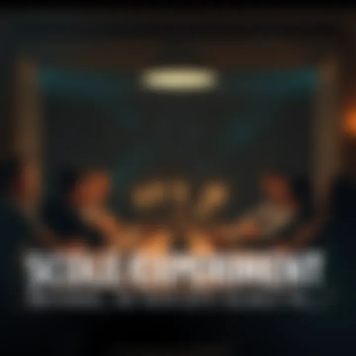 Group of people gathered around a table during a séance, trying to connect with entities from the past.