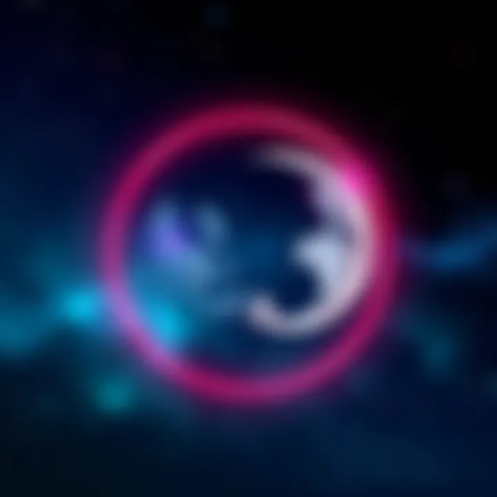 A Scorpio and Aquarius symbol intertwined, representing the emotional bond between the two moon signs with a cosmic background.