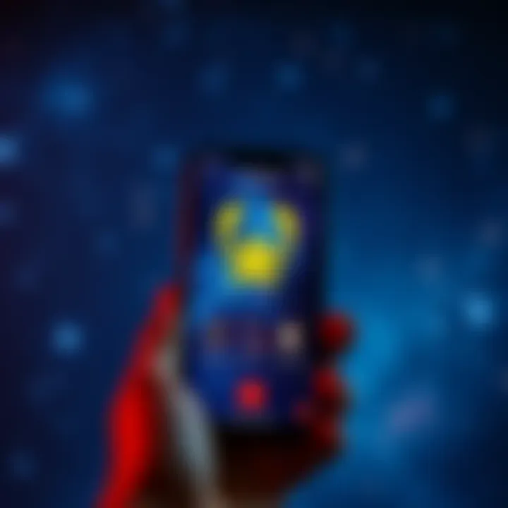 Scorpio Astrology Apps A smartphone displaying astrology apps with zodiac symbols and a starry background, highlighting Scorpio themes.