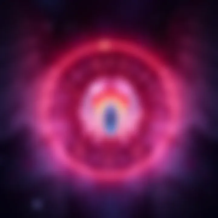 A Scorpio symbol surrounded by a peaceful aura, illustrating the importance of boundaries and saying 'No' for emotional health.