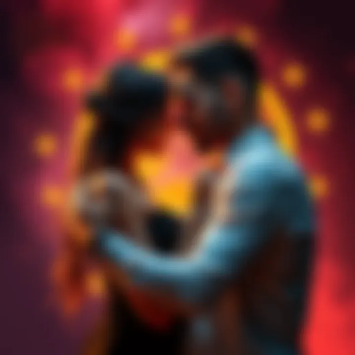 Scorpio Couple Embracing A passionate Scorpio couple sharing a loving moment together, showcasing deep emotional connection.