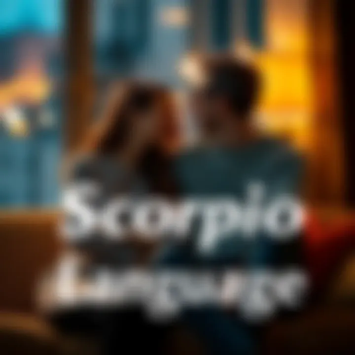 A couple sits together, sharing a warm and intimate moment, showcasing how Scorpios express love through gestures and connection.