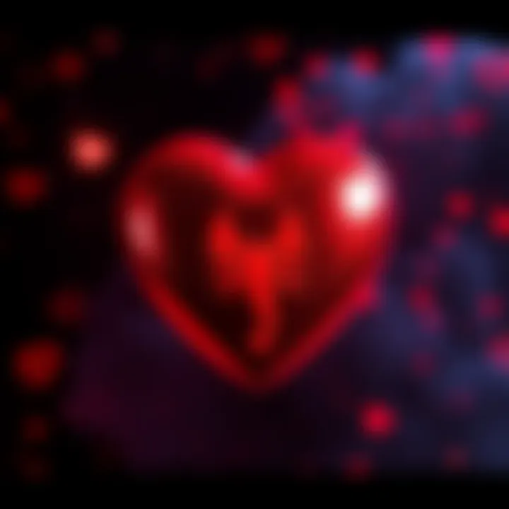 Scorpio Love Symbol A heart with a scorpion symbol, representing deep affection and emotional connection of Scorpios in love.