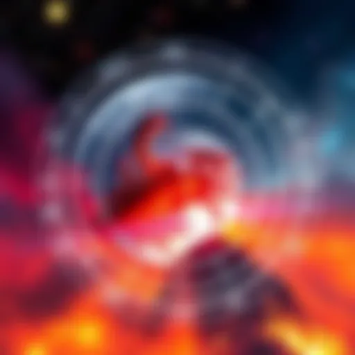 A simple astrological chart showing the Scorpio Moon position with zodiac signs and degrees highlighted.