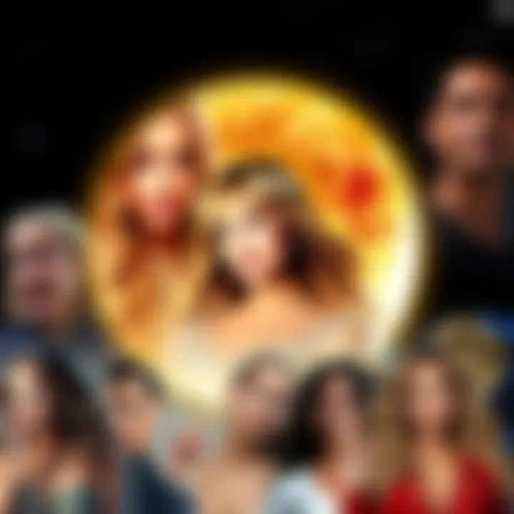 A collage of celebrities like Lauren Conrad, Katy Perry, and Beyoncé highlighting their Scorpio moon traits