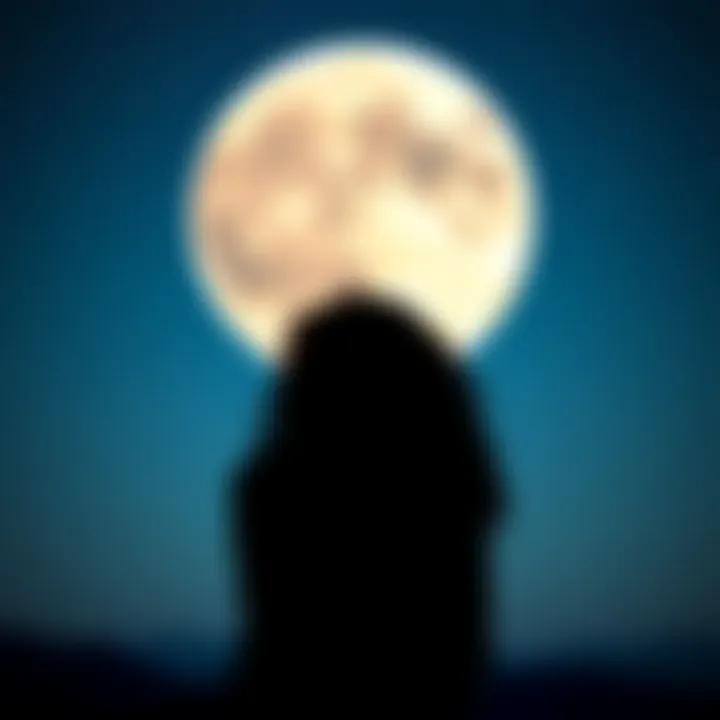 A person gazing thoughtfully at a starry sky, representing the emotional depth of a Scorpio Moon in love