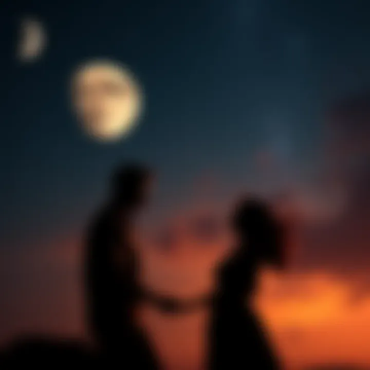 Scorpio Moons and Fire Suns Friendship A Scorpio moon and a fire sun sign, like Sagittarius, share a heartfelt conversation under a starry sky, symbolizing their deep connection and emotional bond.