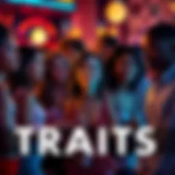 A group of people reflecting various traits associated with Scorpio Moons, showcasing their charismatic and intense nature in a social setting.