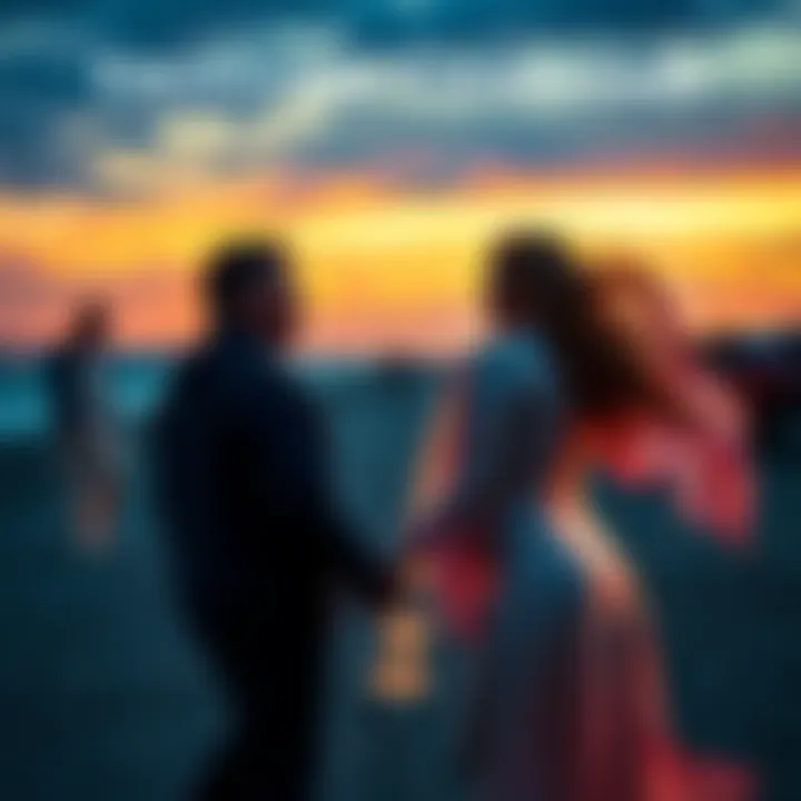 A visual representation of love and heartbreak between Scorpios, symbolizing the intensity of their relationship.