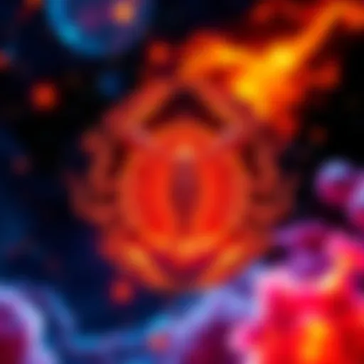 A vibrant zodiac sign representing Scorpio with cosmic elements, symbolizing change and intensity during the season.