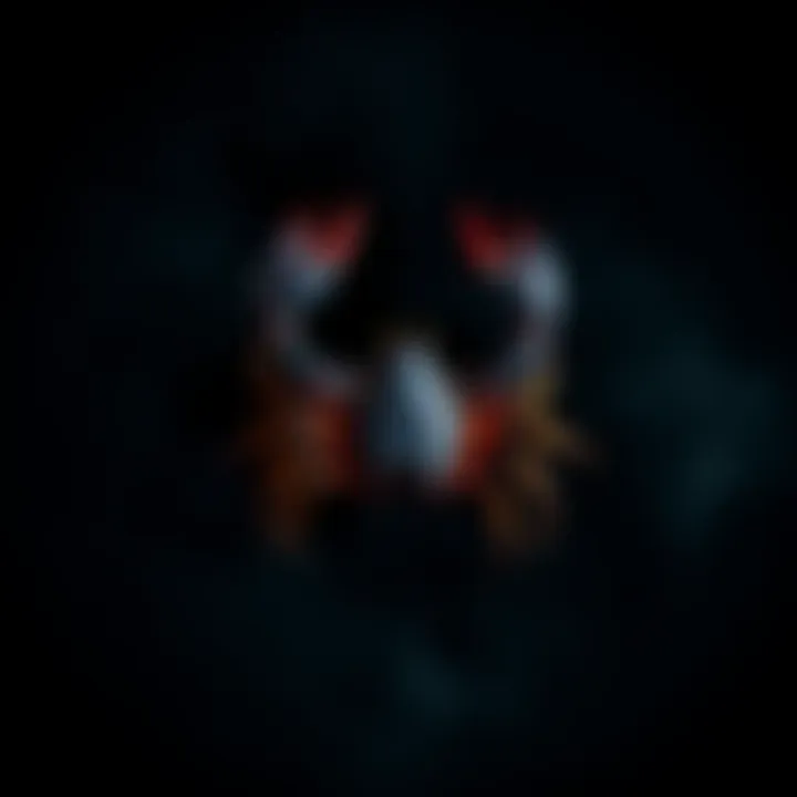 Scorpio zodiac sign in a dark background A Scorpio symbol with a dark and mysterious background, representing silence and emotional detachment.