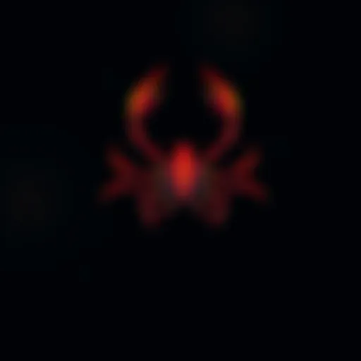 A Scorpio zodiac symbol illustrated on a dark background, symbolizing intensity and passion, reflecting the theme of revenge in the article.