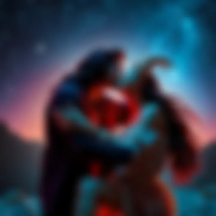 Scorpio and Taurus Bond A Scorpio and Taurus enjoying a passionate and adventurous moment together.