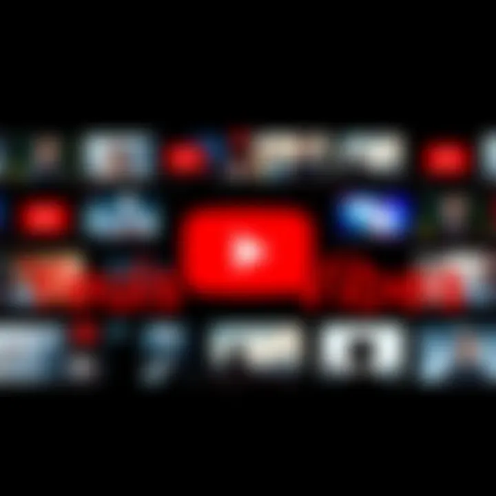 A collage of iconic thumbnails from scrubbed YouTube videos and online posts with a dark background representing lost content