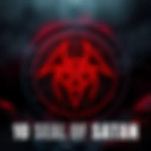 A dark and ominous seal featuring symbols associated with the Seal of Satan, set against a dramatic background to evoke a sense of foreboding.